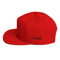 CLOKE Flat Snapback Bill Cap