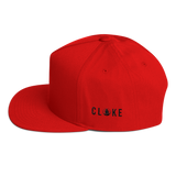 CLOKE Flat Snapback Bill Cap